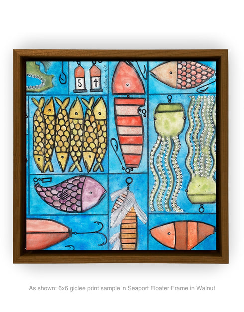Tackle Box | Framed Giclee Print on Canvas